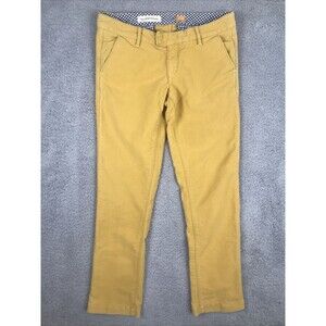 Anthropologie Pilcro and the Letterpress Pants Womens Size 28 Mustard Yellow